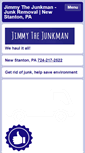 Mobile Screenshot of jimmythejunkman.com
