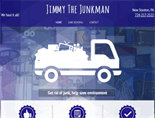 Tablet Screenshot of jimmythejunkman.com